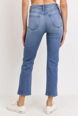 Just Black Denim Straight Leg With Knee Slits