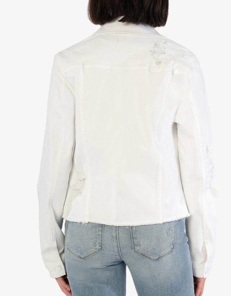 KUT From The Kloth Julia Crop Jacket |Optic White|