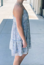 509 Broadway Floral Lined back Detail Dress