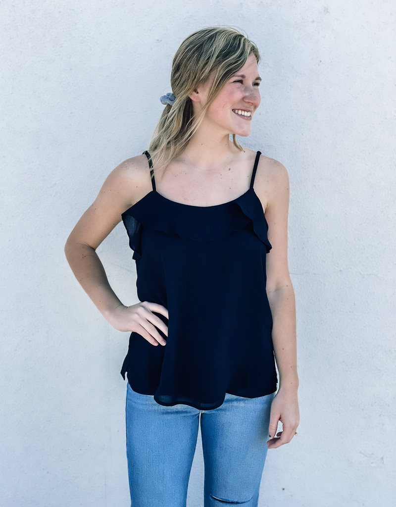 509 Broadway Casual Ruffle Cami Top