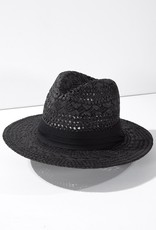 509 Broadway Panama Hat w/ Black Tucked Ribbon