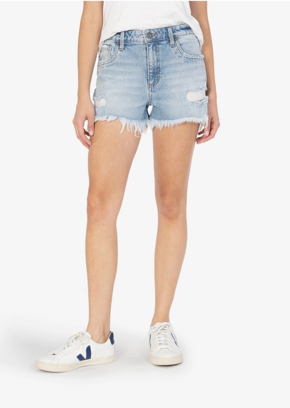 KUT From The Kloth Jane High Rise Short Fray Hem