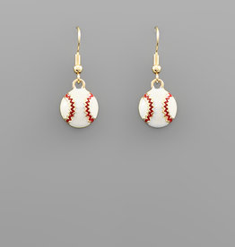 509 Broadway Baseball Earrings