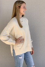 509 Broadway Balloon Long Sleeve Knit Sweater Top