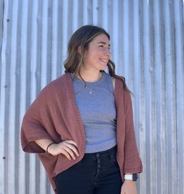 509 Broadway Batwing Open Front Light Cardigan