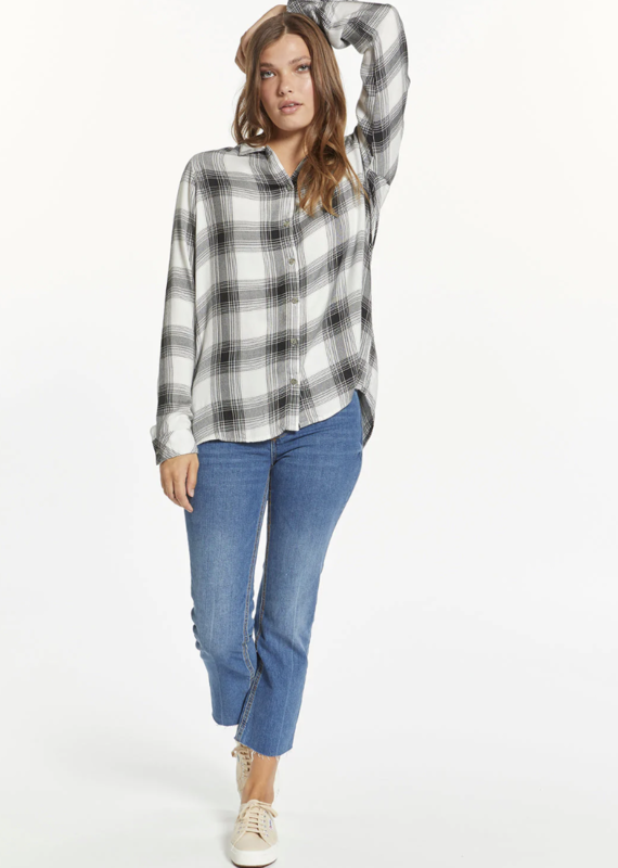 509 Broadway Susie Plaid Top