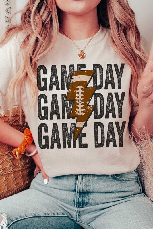 Football Lightning Gameday Tee - 509 Broadway