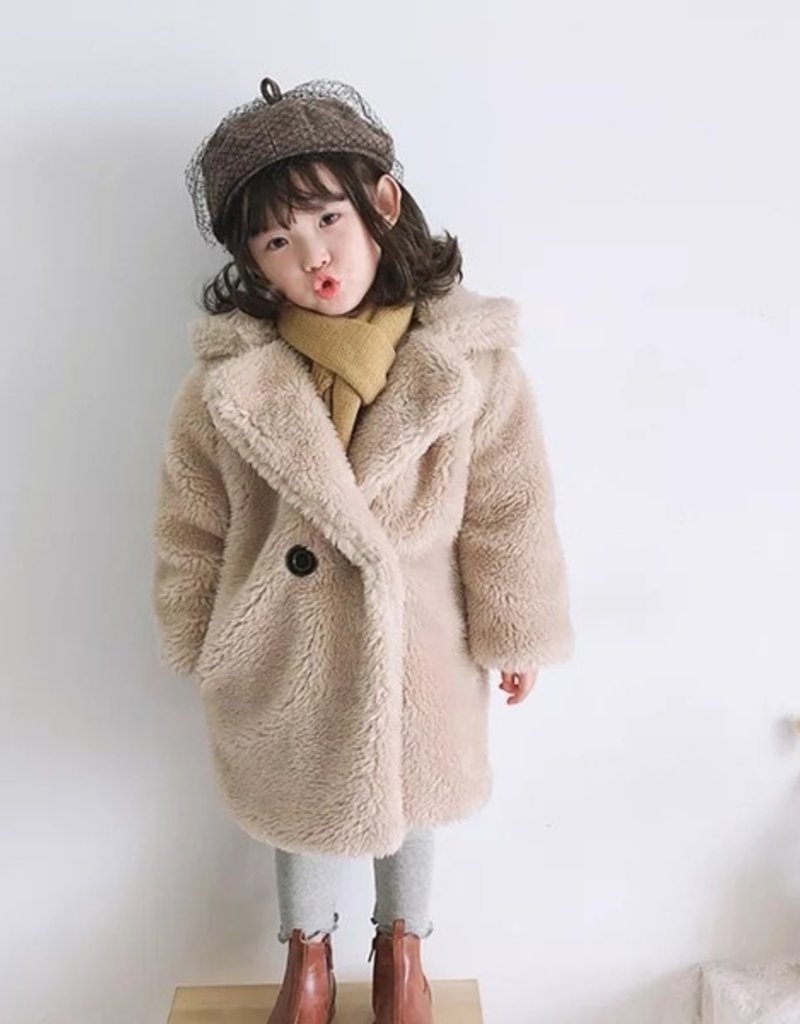 509 Broadway Girls Faux Fur Coat