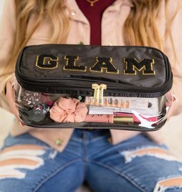509 Broadway Glam Letter Clear Pouch