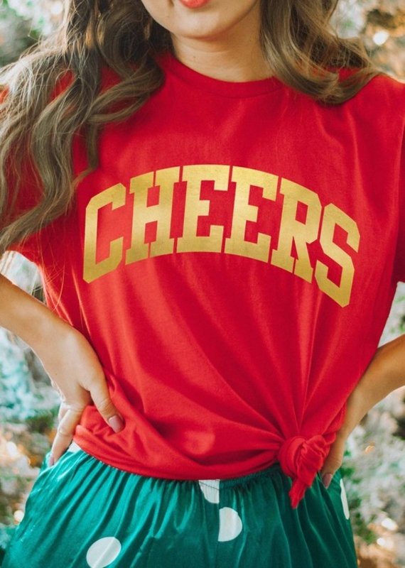 509 Broadway Cheers  Gold Foil Graphic Tee