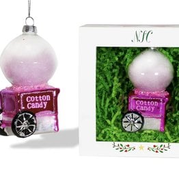 509 Broadway Cotton Candy Machine Glass Ornament