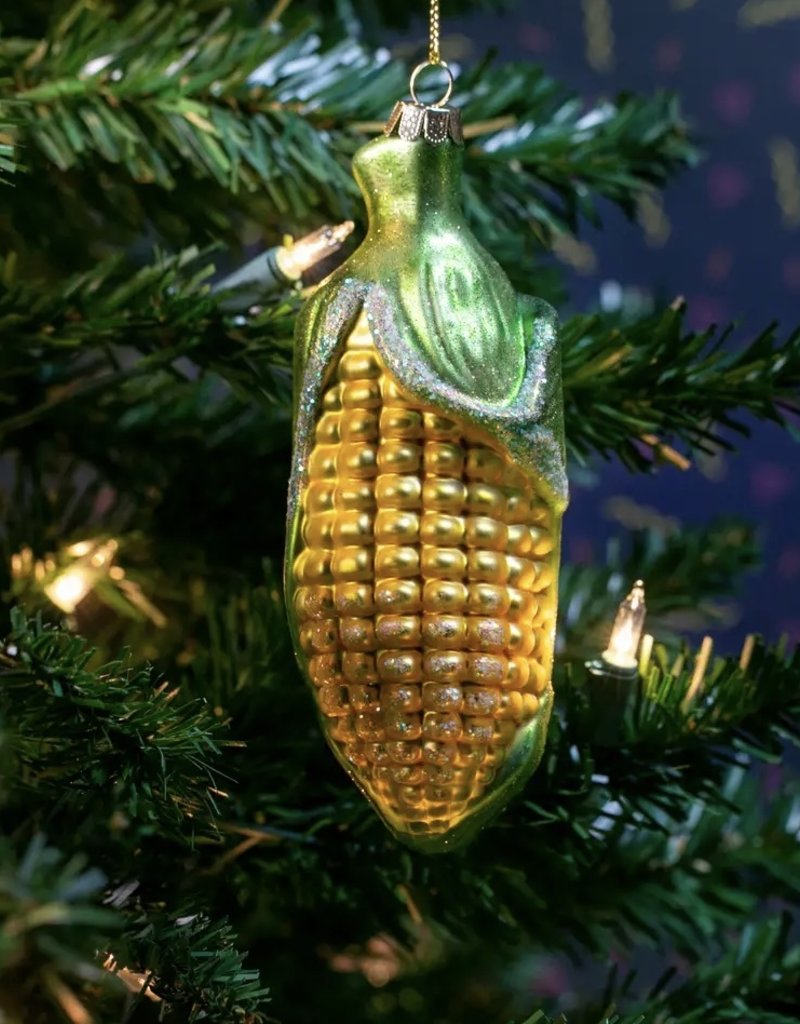 509 Broadway Ear of Corn Glass Ornament