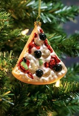 509 Broadway Slice of Pizza Glass Ornament