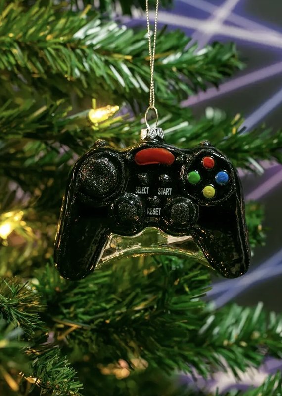 509 Broadway Game Controller Glass Ornament