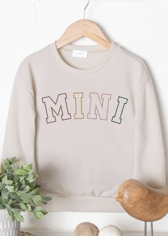 509 Broadway Girls Mini Graphic Sweatshirt