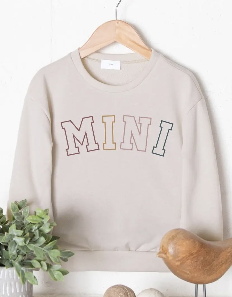 509 Broadway Girls Mini Graphic Sweatshirt