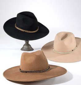 509 Broadway Double Strap Trim Panama Hat