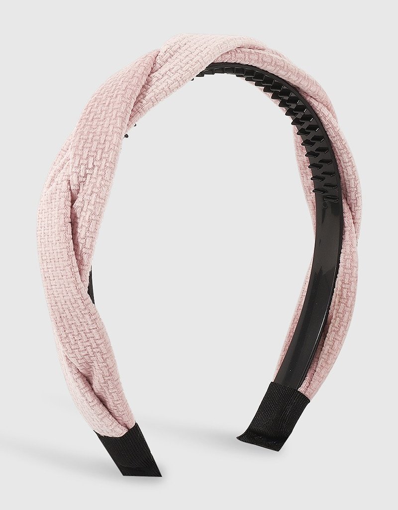 509 Broadway Textured Flannel Cross Headband