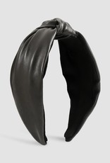 509 Broadway Leather Top Knot Headband