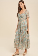 509 Broadway Floral Midi Dress