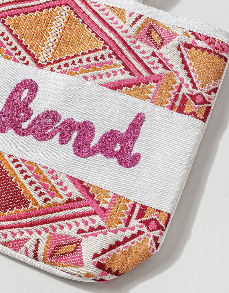 Avenue Zoe New York Embroidered Tote