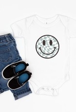 509 Broadway Checkered Board Smiley Face Onesie