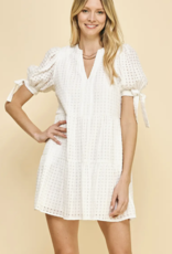 509 Broadway Print Short Sleeve Tunic Dress