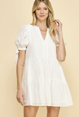 509 Broadway Print Short Sleeve Tunic Dress