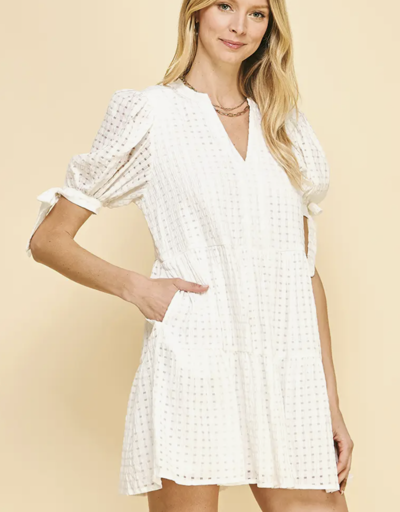 509 Broadway Print Short Sleeve Tunic Dress