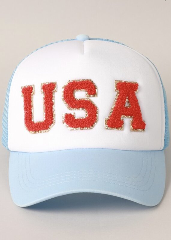 509 Broadway USA Chenille Patched Trucker Hate
