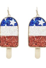 509 Broadway USA Glitter Ice Cream Hook Earring