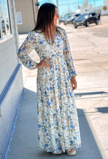 509 Broadway Luz Floral Mabel Maxi Tiered Dress