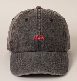 509 Broadway USA Embroidered Denim Hat