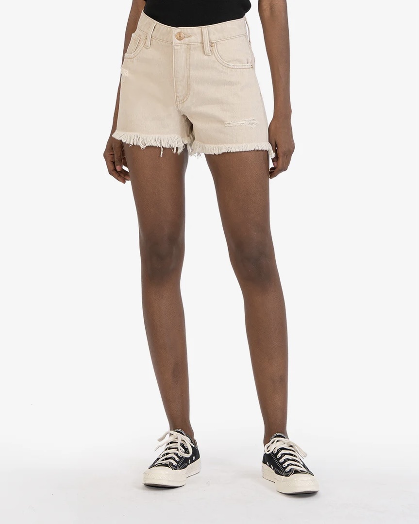 JANE OLIVE HIGH RISE SHORTS
