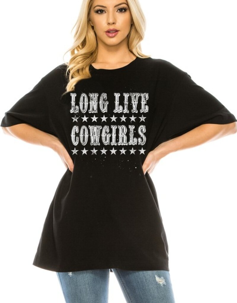 509 Broadway Long Live Cowgirls Graphic Tee