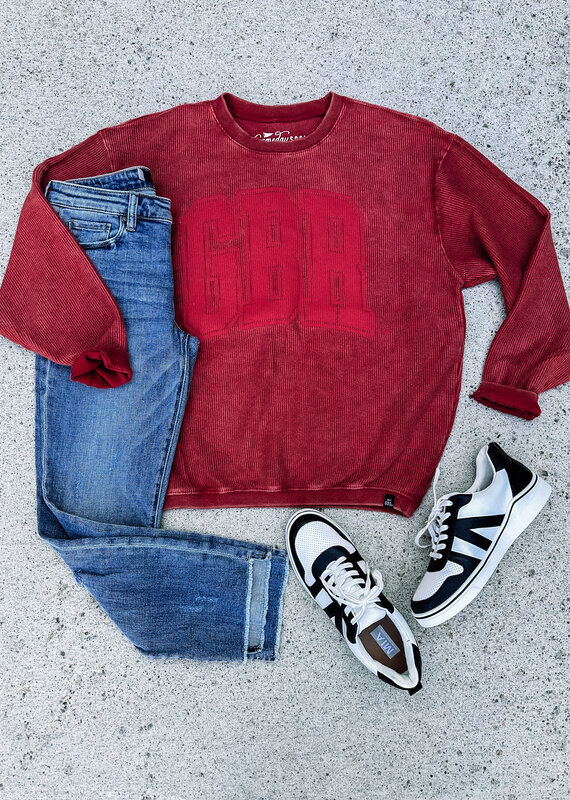 509 Broadway Nebraska Tonal Puff- Corded Crew