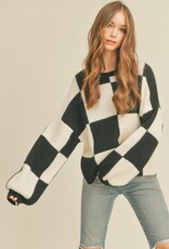 509 Broadway Checkered Sweater