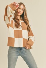 509 Broadway Checkered Sweater