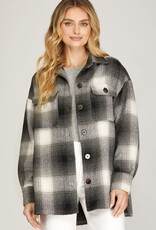 509 Broadway Oversized Flannel Button Down