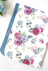 Baby Blanket |Blue Floral|
