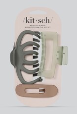 509 Broadway Recycled Assorted 3 Piece Claw Clip Set
