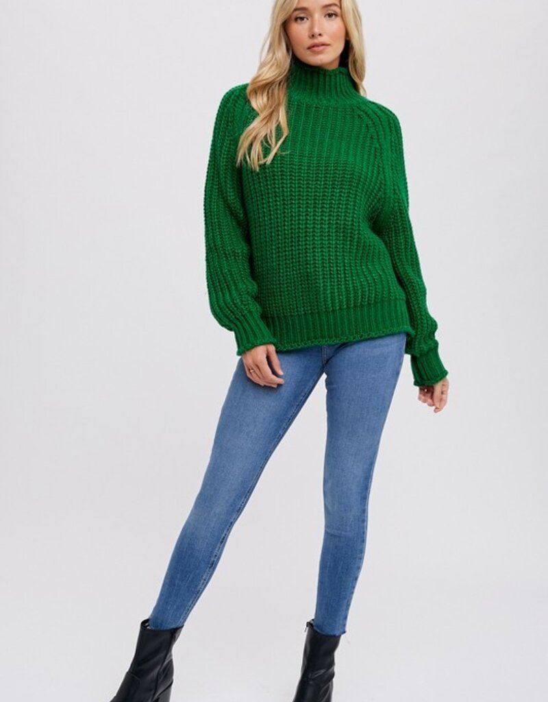 509 Broadway Chunky Turtle Neck Sweater