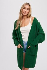 509 Broadway Chunky Waffle Sweater Cardigan