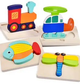 Fun Little Toys Wooden Educational Puzzles