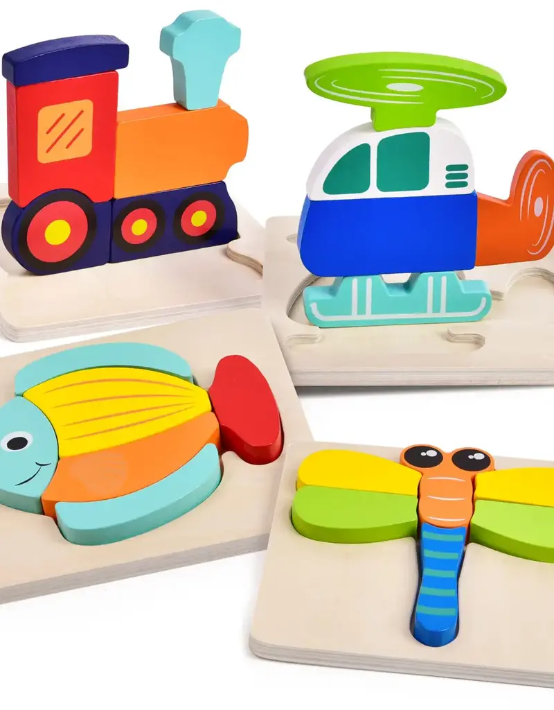 Fun Little Toys Wooden Educational Puzzles