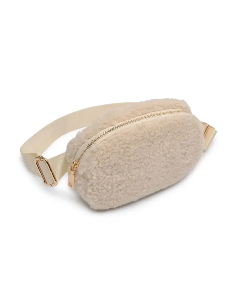 509 Broadway Santi Sherpa Shearling Belt Bag Fanny Pack