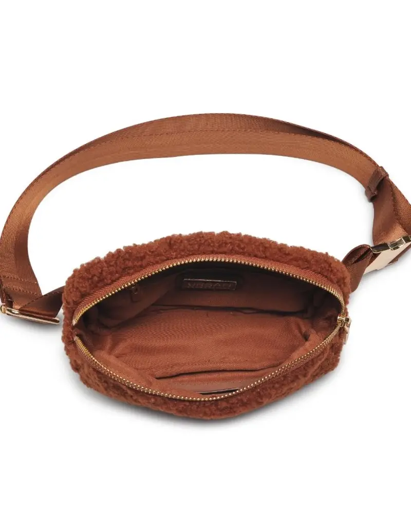 509 Broadway Santi Sherpa Shearling Belt Bag Fanny Pack