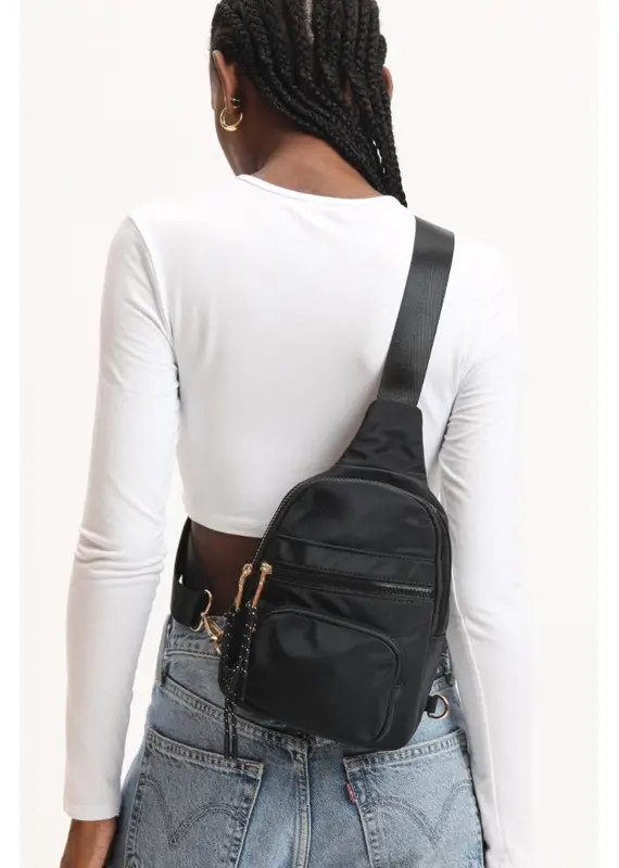 509 Broadway Sid Nylon Sling Backpack