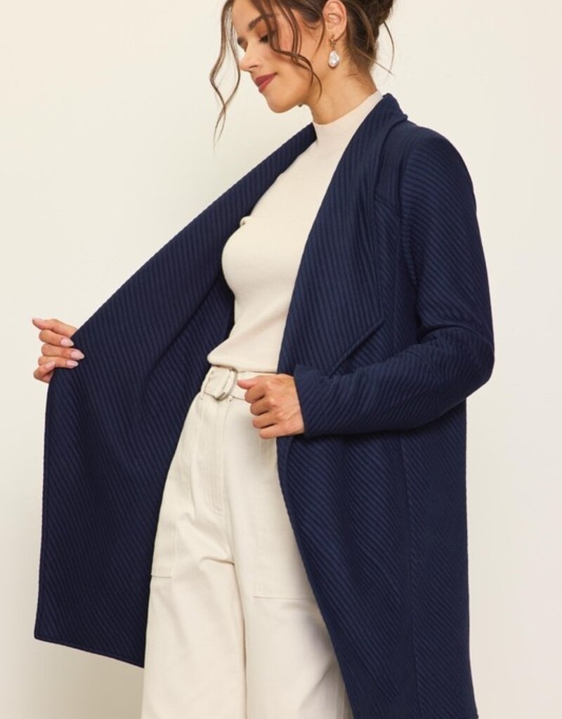509 Broadway Open Front Knit Cardigan