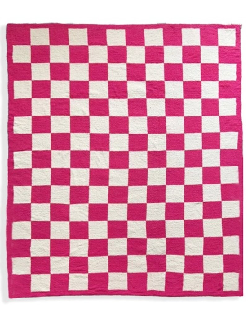509 Broadway Reversible Checkerboard Throw Blanket